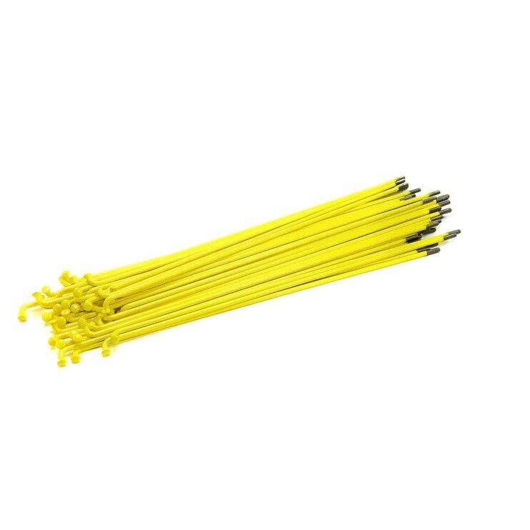 MI-MNS186YEL::0::MI-MNS186YEL::STAINLESS STEEL SPOKES 186MM YELLOW 40PC