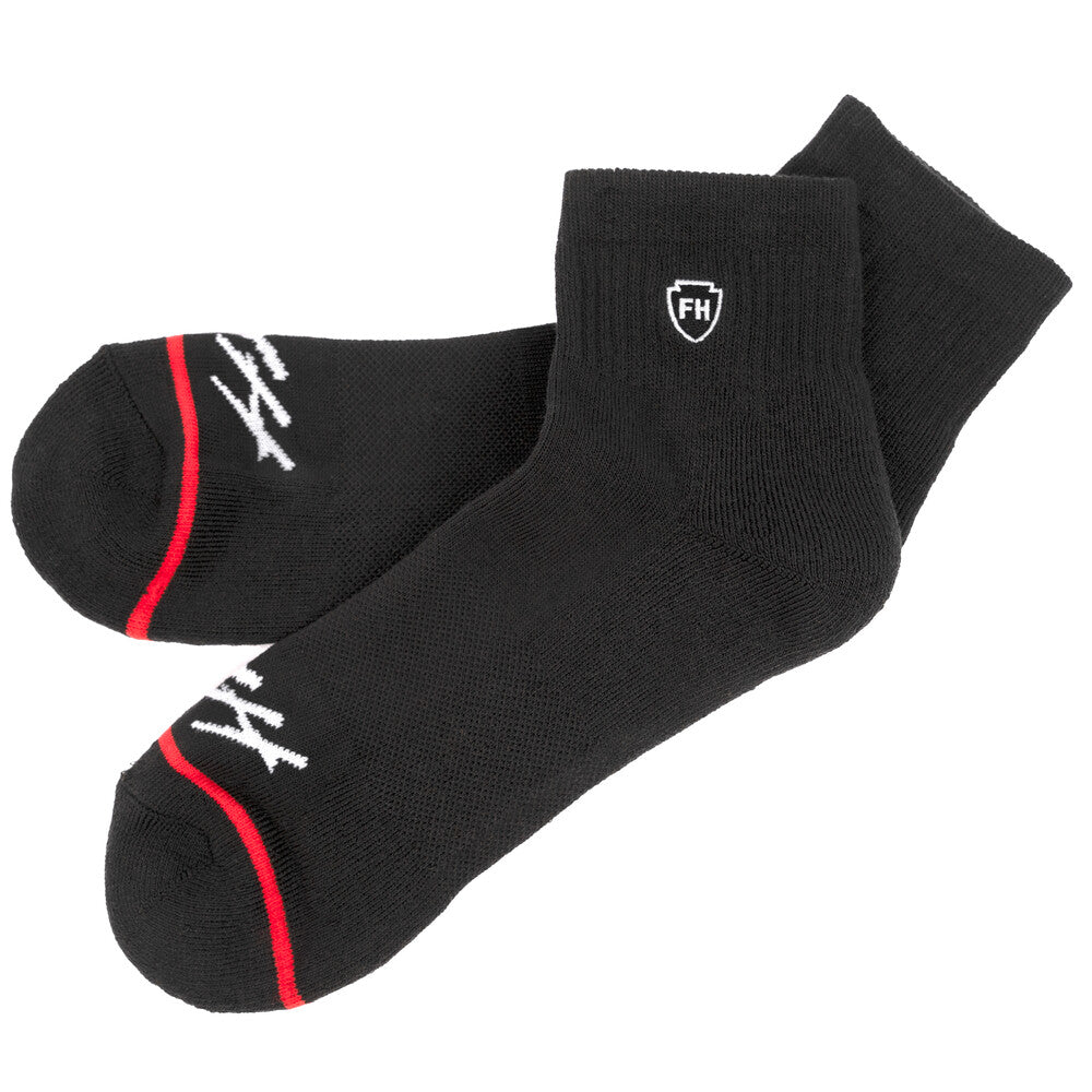 FH-6535-0008::0::FH-6535-0008::#RUSH ANKLE SOCK BLACK SM/MD