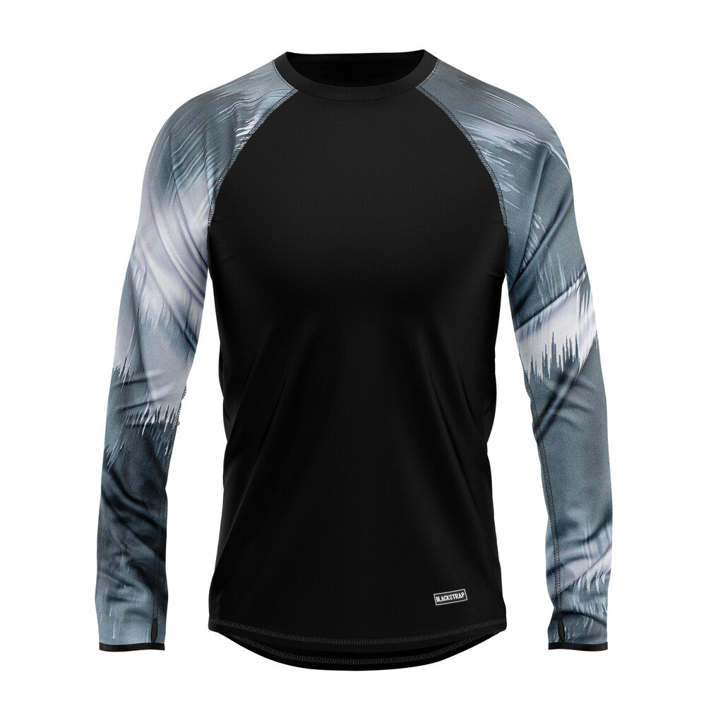 BS-MTHR-C-GLIG-3-L::0::BS-MTHR-C-GLIG-3-L::#M THERMA CREW TOP GLITCH GRAY L