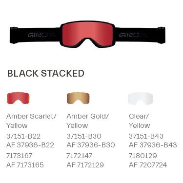 GG-7180129::1::GG-7180129::SAGEN BLK STACKED CLEAR/YEL