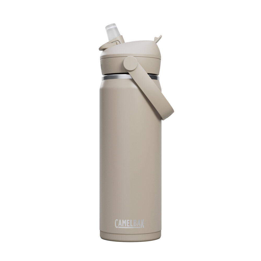 C-2857201060::0::C-2857201060::THRIVE FLIP STRAW ACIER INOX. ISOLÉ 600ML BRUN