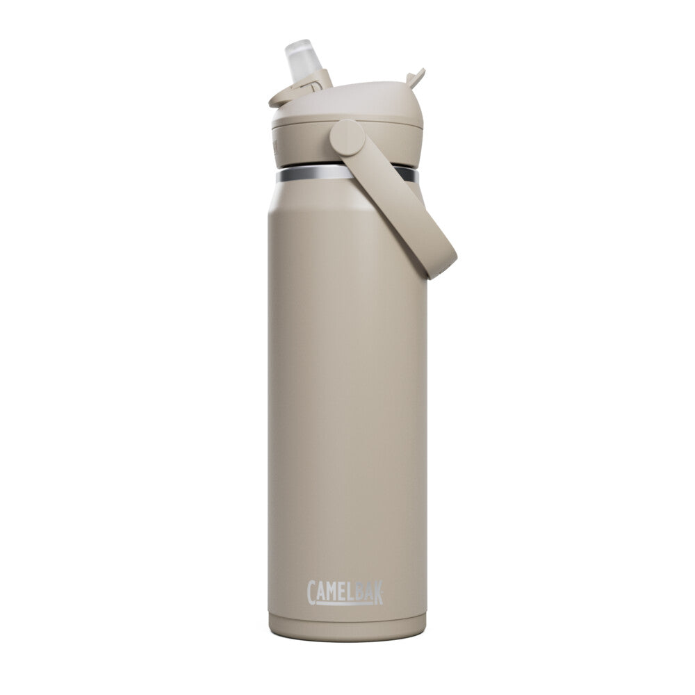 C-2856303075::0::C-2856303075::THRIVE FLIP STRAW ACIER INOX. ISOLÉ 750ML BRUN