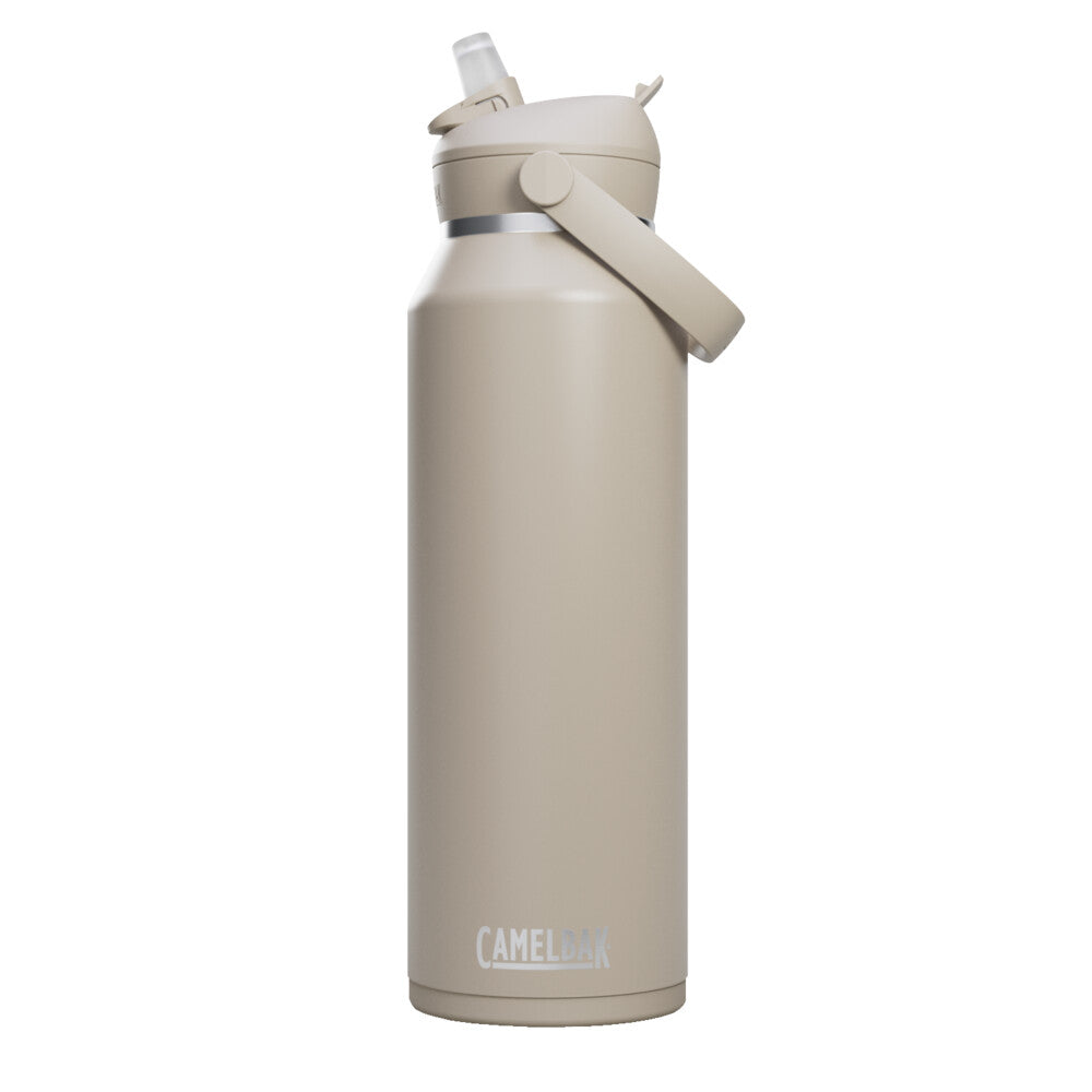 C-3089201012::0::C-3089201012::THRIVE FLIP STRAW ACIER INOX. ISOLÉ 1.2L BRUN