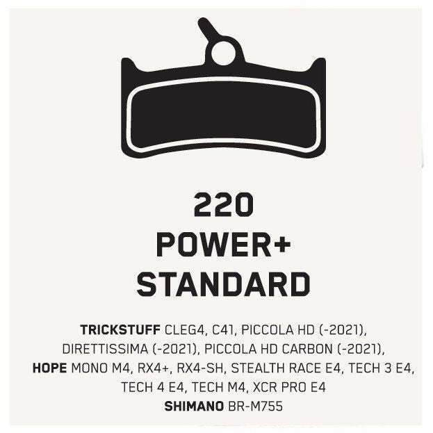 TS-BSPQ22::0::TS-BSPQ22::PLAQUETTES DE FREIN 220  POWER+