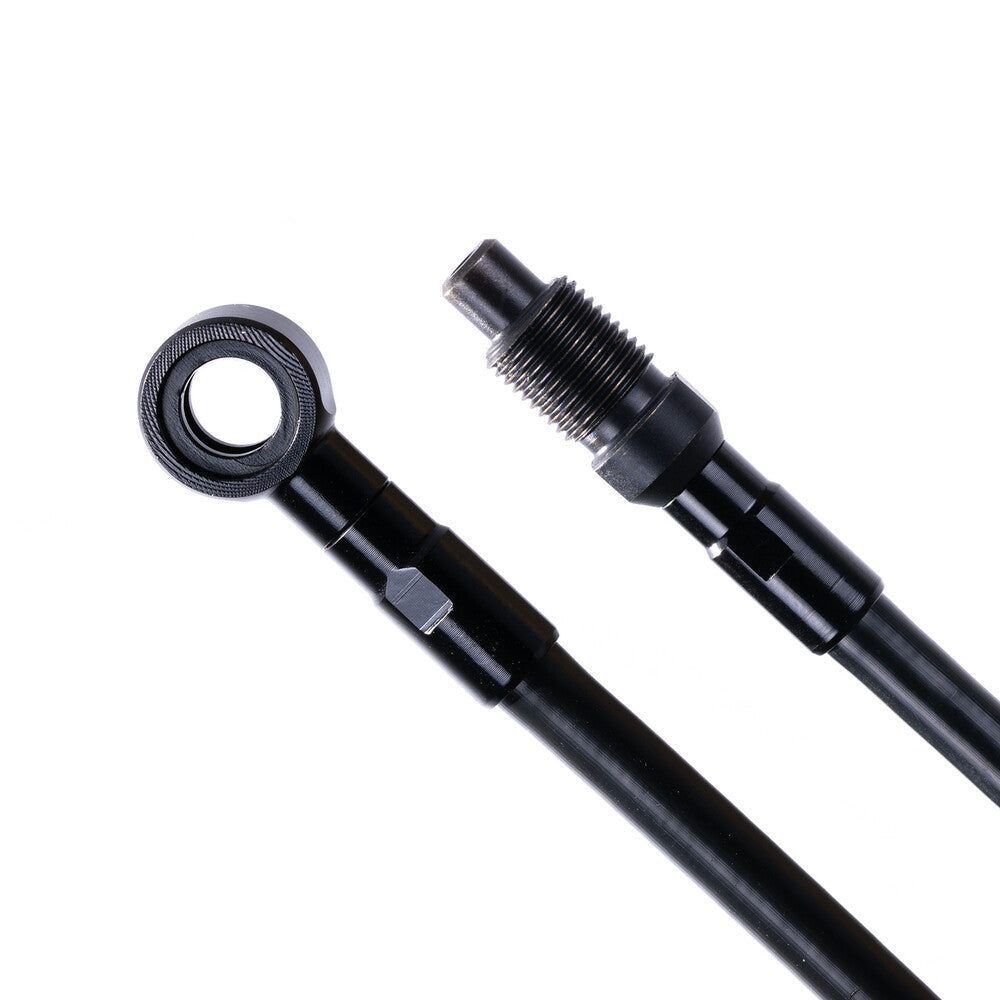 TS-HK090SS0012S::0::TS-HK090SS0012S::HOSE KIT STRGT M8 BLK/BANJO BLK KEV 900MM
