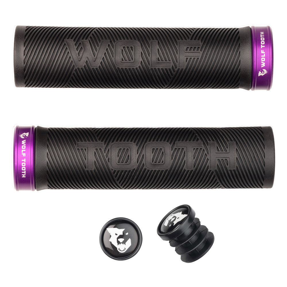 WO-ECHO-BLK-PRU::0::WO-ECHO-BLK-PRU::POIGNÉES LOCK-ON ECHO NOIRE COLLIER ULTRAVIOLE