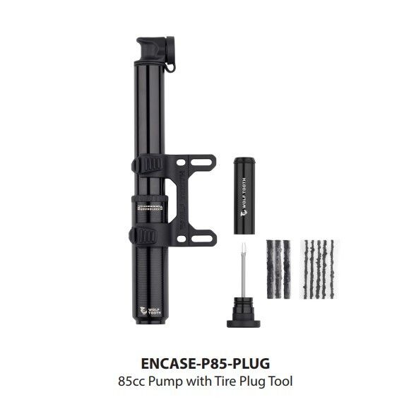 WO-ENCASE-P85-PLUG::0::WO-ENCASE-P85-PLUG::ENCASE PUMP 85CC W TIRE PLUG TOOL