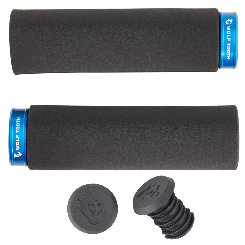 WO-FPLCK-BLK-BLU::0::WO-FPLCK-BLK-BLU::LOCK-ON FAT PAW GRIP BLACK WITH BLUE COLLAR
