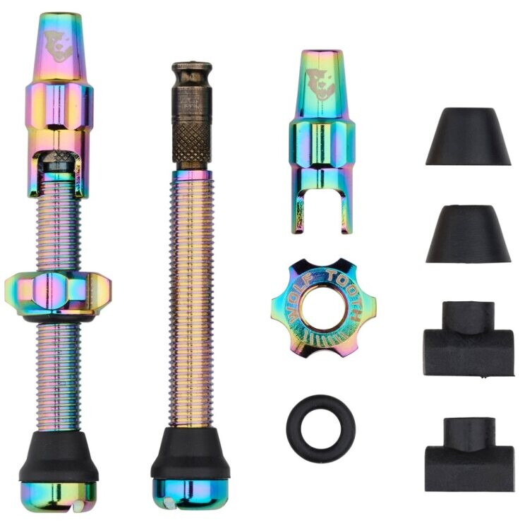 WO-TLV-CLIK44-RBW::0::WO-TLV-CLIK44-RBW::TUBELESS VALVE STEM KIT CLIK 44MM OIL SLICK
