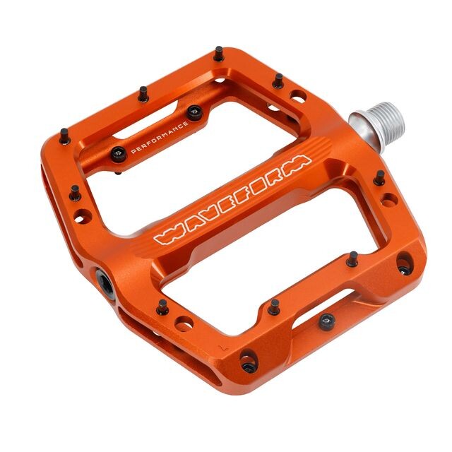 WO-TW-PD-WF-PFM-ORG::0::WO-TW-PD-WF-PFM-ORG::WAVEFORM PERFORMANCE FLAT PEDAL ORANGE
