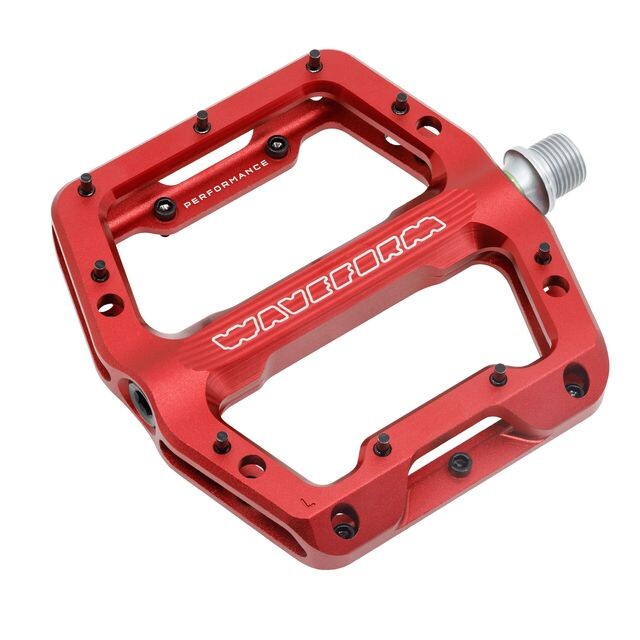 WO-TW-PD-WF-PFM-RED::0::WO-TW-PD-WF-PFM-RED::WAVEFORM PERFORMANCE FLAT PEDAL RED