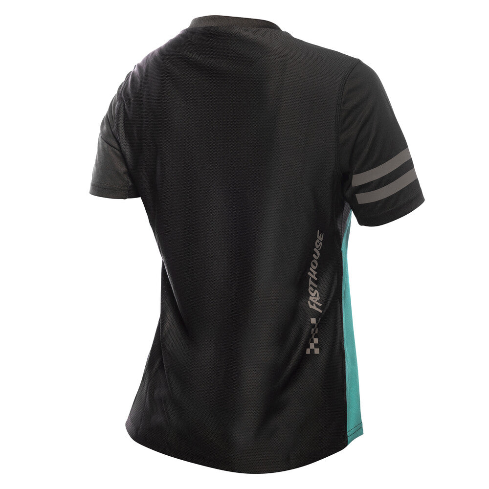 FH-2829-0904::1::FH-2829-0904::#WOMENS SIDEWINDER ALLOY SS JERSEY BLK/TEAL WXL