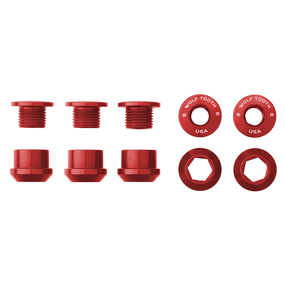 WO-5CBCN06RED::0::WO-5CBCN06RED::5 BOULONS POUR 1X - 5 PCS. ROUGE 6MM