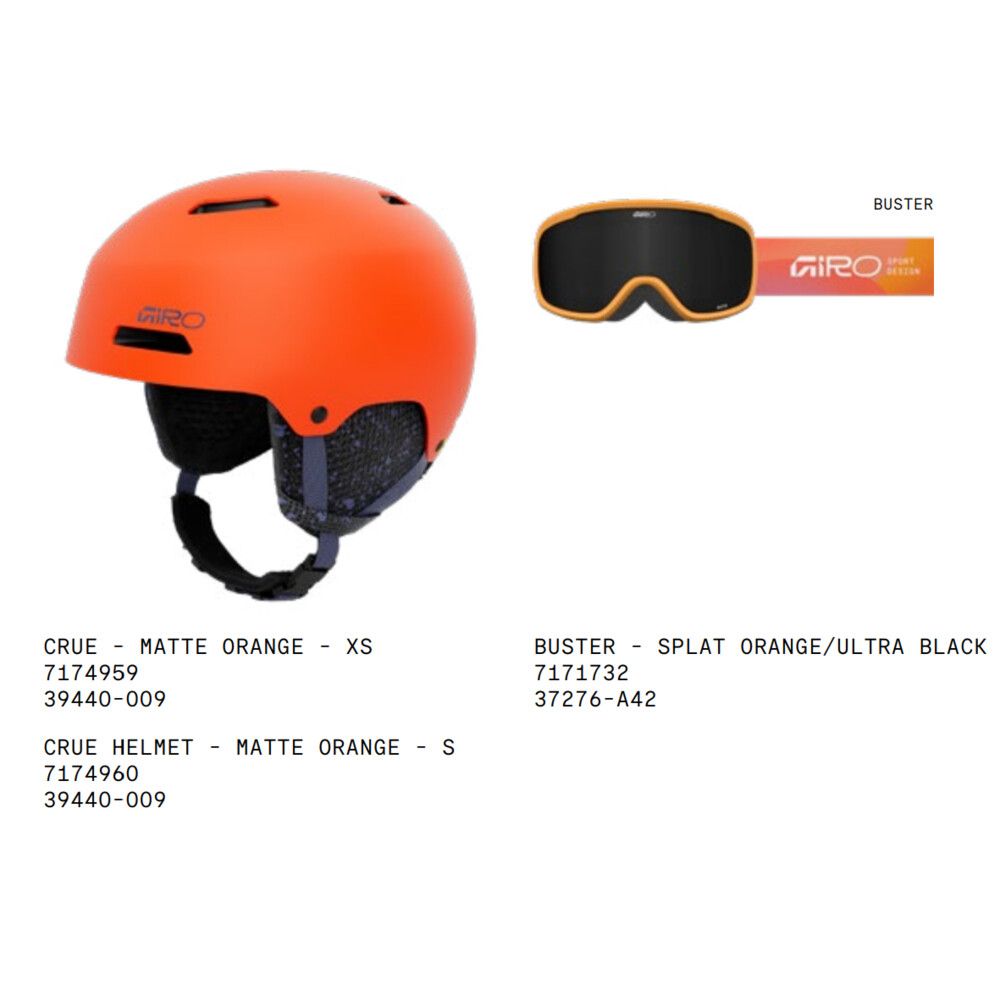 GR-7174960::0::GR-7174960::Crue CP ORANGE MAT S 