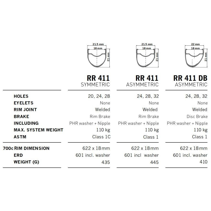 DT-RDRR41DPN28::2::DT-RDRR41DPN28::JANTE RR 411 ASYM DISC 18MM 28H