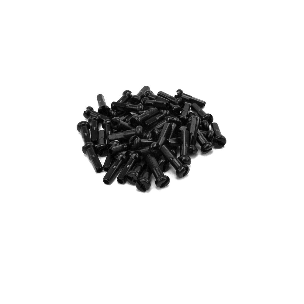 MI-MNSNBLKALUM::0::MI-MNSNBLKALUM::ALUMINUM NIPPLES 14G 40PC BLACK