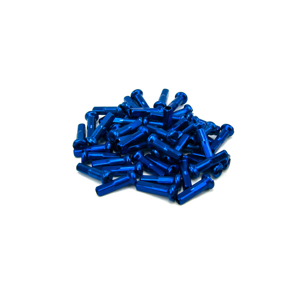 MI-MNSNBLUALUM::0::MI-MNSNBLUALUM::ALUMINUM NIPPLES 14G 40PC BLEU