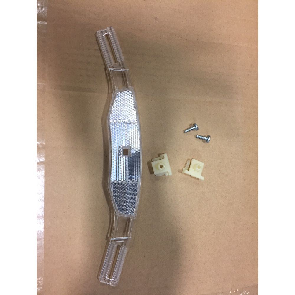 OP-PR-101-1-CLR::0::OP-PR-101-1-CLR::WHEEL REFLECTOR CLEAR SINGLE, with bolts/hooks