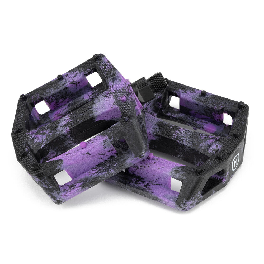 MI-MN4500BLKPR::0::MI-MN4500BLKPR::IMPULSE PEDALES 9/16IN NOIR/MAUVE SPLASH