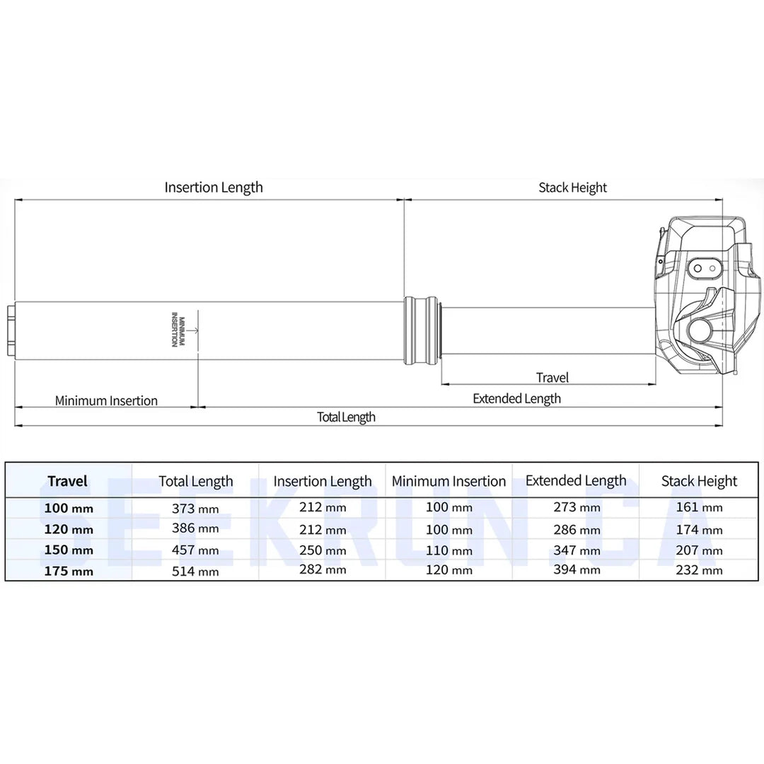 Seekrun S7 Wireless Dropper post
