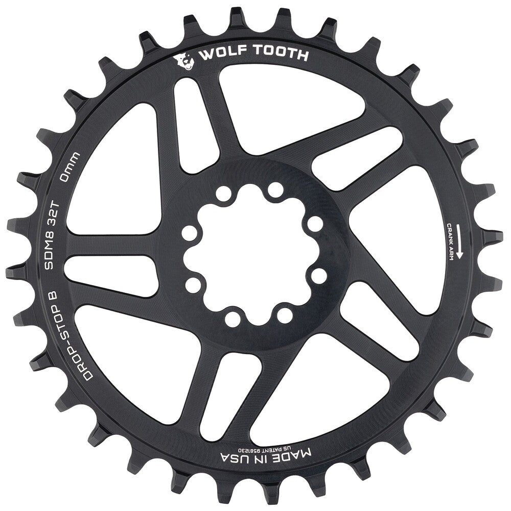 WO-SDM8-R-B-00F-32::0::WO-SDM8-R-B-00F-32::PLATEAU DIRECT POUR SRAM 8-BOLT 32T 0MM DÉCALAGE