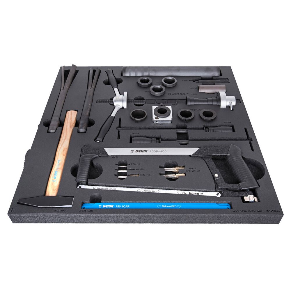 U-628648::0::U-628648::#UNIOR SET TOOLS IN TRAY 2 - 2600C FRME/FRK TOOL