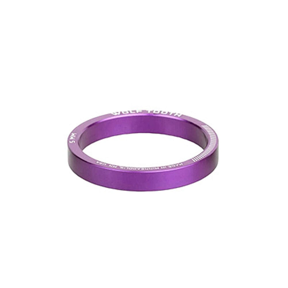 WO-SPACER-PRP-5MM::0::WO-SPACER-PRP-5MM::#WOLF TOOTH HEADSET SPACER PURPLE 5MM