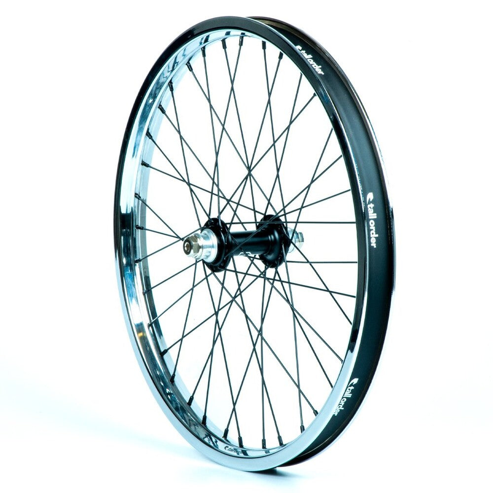 TO-WHTA001-CH1-1000::0::TO-WHTA001-CH1-1000::TALL ORDER DYNAMICS FRONT WHEEL BLK/CHROME