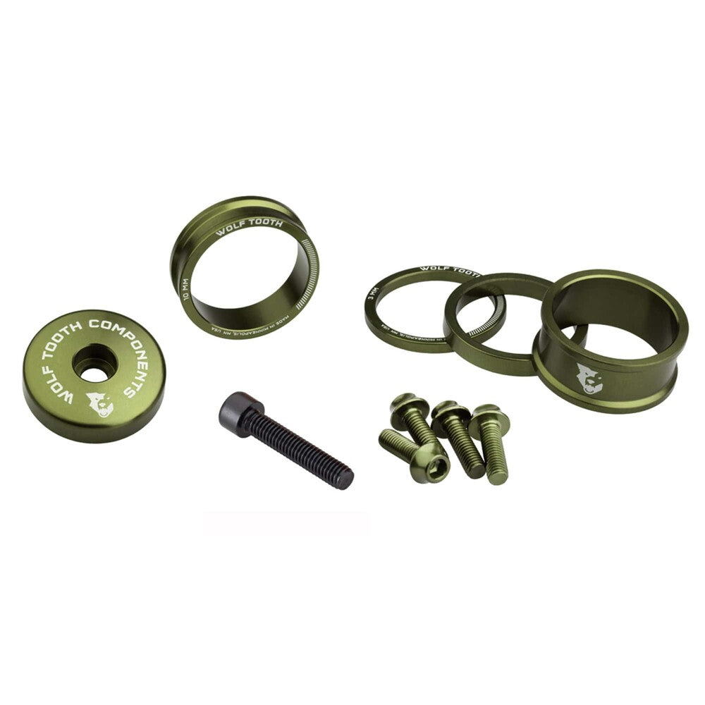 WO-BLINGKIT_OLV::0::WO-BLINGKIT_OLV::KIT DE COULEUR ANODISÉ WOLF TOOTH OLIVE