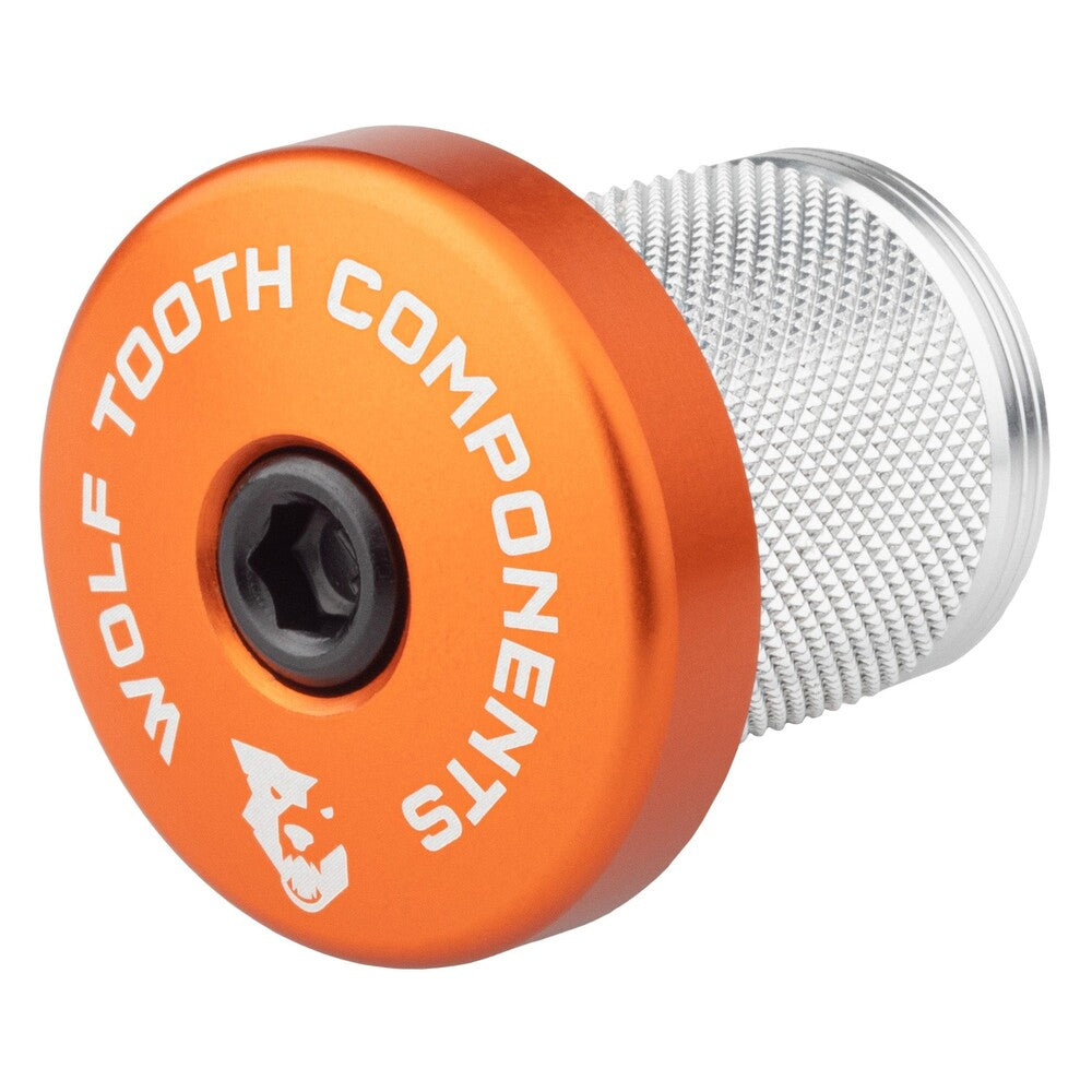 WO-CPLUG-STEM5MM-ORG::0::WO-CPLUG-STEM5MM-ORG::BOUCHON DE COMPRESSION WOLF TOOTH ORANGE