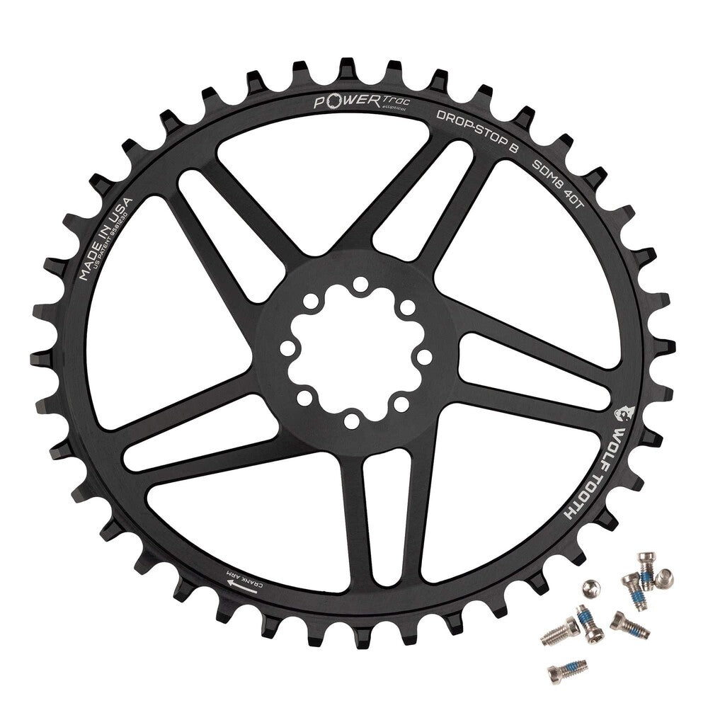 WO-OVAL-SDM8-40::0::WO-OVAL-SDM8-40::PLTEAU OVALE DIRECT POUR SRAM 8 BOULONS 40T
