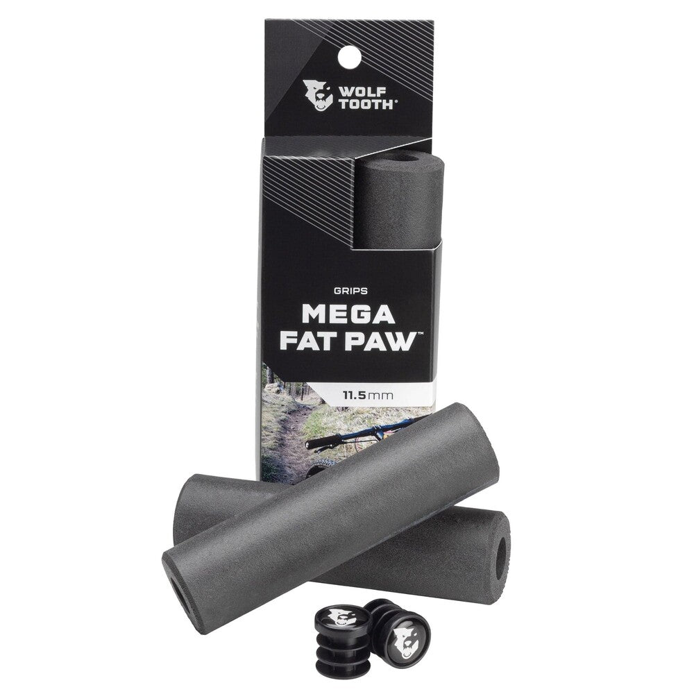 WO-FATPAW-MEGA-BLK::0::WO-FATPAW-MEGA-BLK::POIGNÉES NOIRE MEGA FAT PAW 11,5 MM