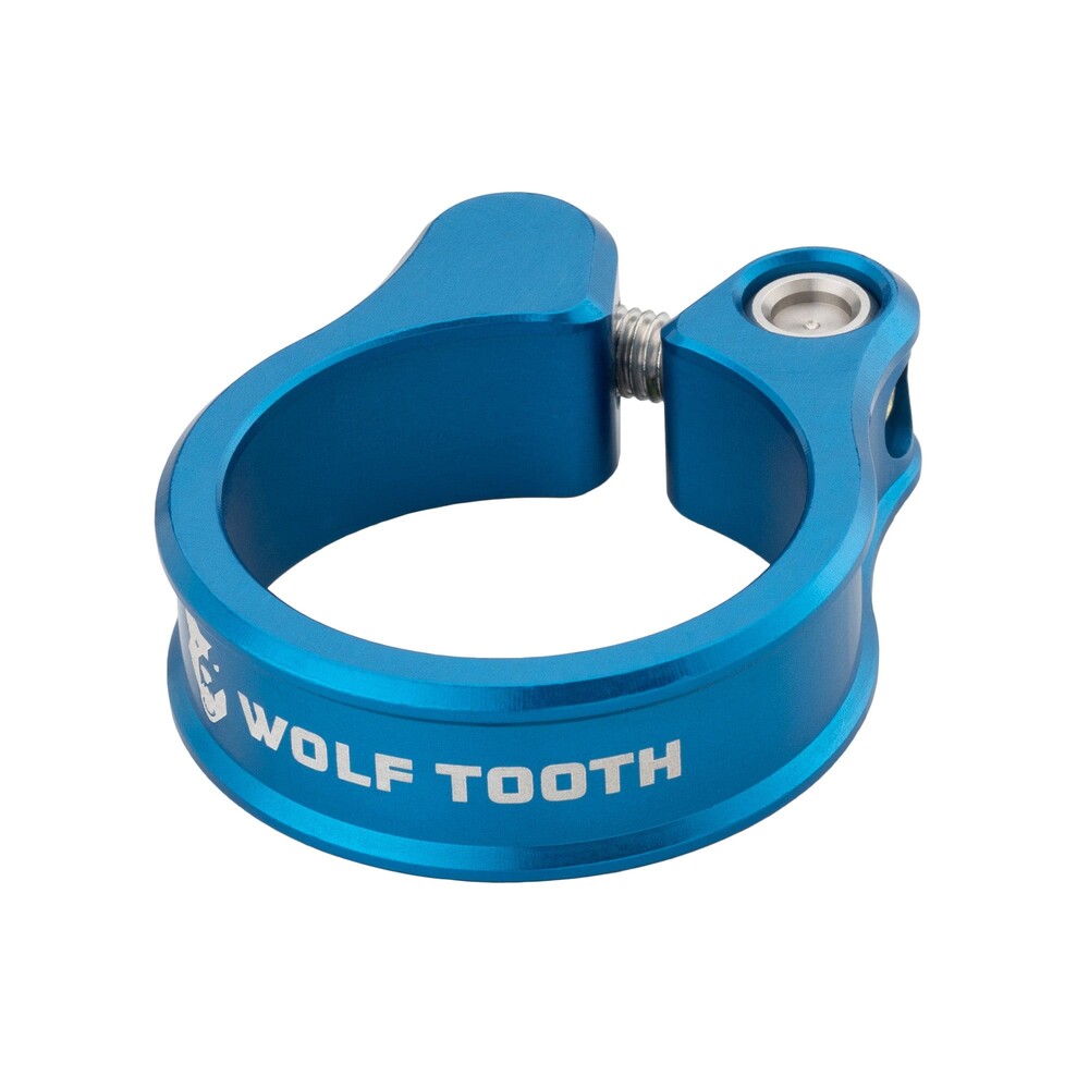 WO-SC-32-BLU::0::WO-SC-32-BLU::COLLIER DE TIGE DE SELLE WOLF TOOTH 31.8MM BLEU