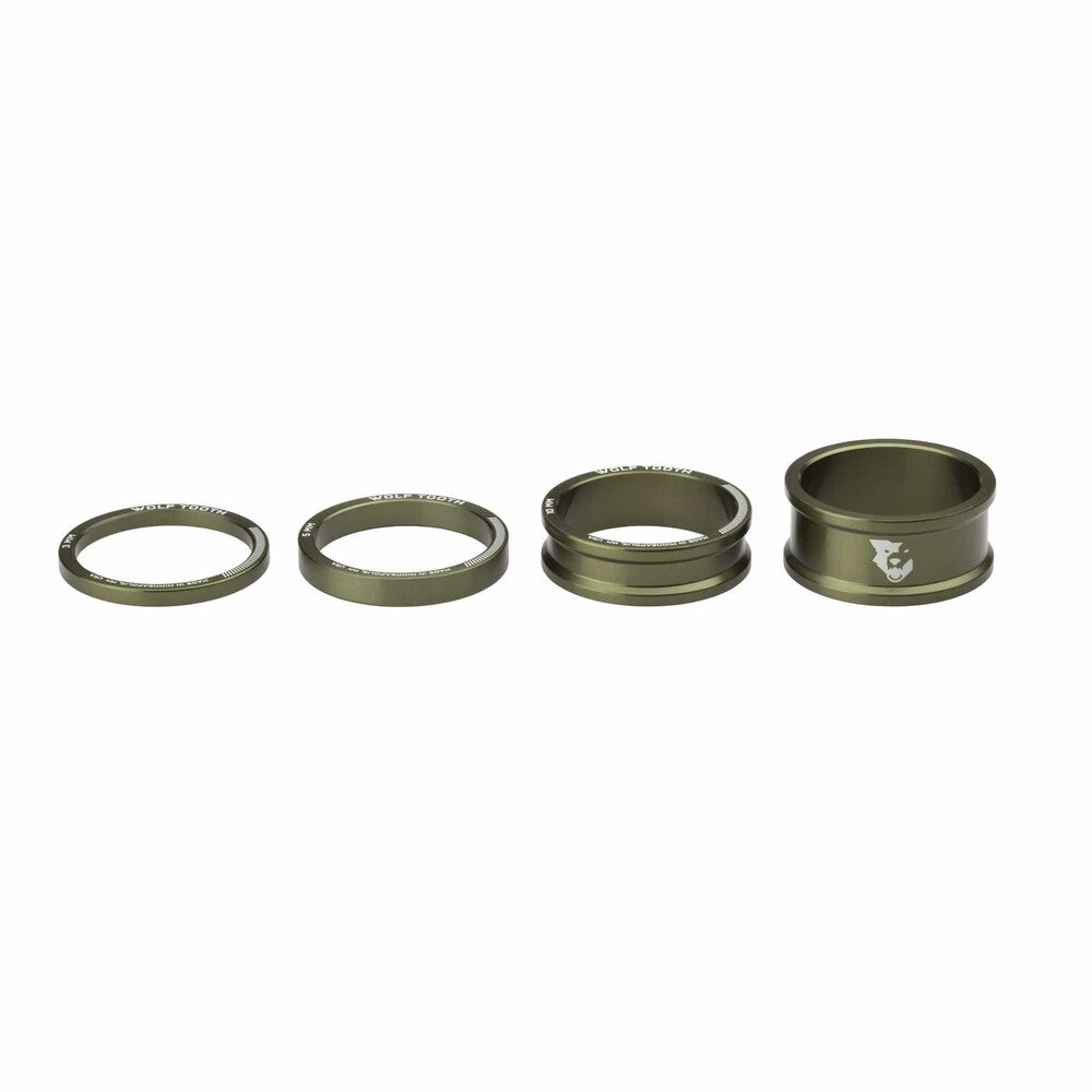 WO-SPACER-OLV-KIT1::0::WO-SPACER-OLV-KIT1::KIT D ENTRETOISE 3, 5,10, 15MM, OLIVE