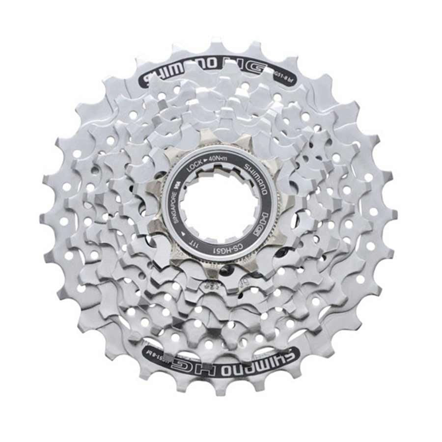 Shimano, CS-HG51, Cassette 8vit., 11-28D, 11-13-15-17-19-21-24-28