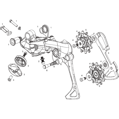 SRAM Vis de Pivot B (Boul B X01DH 7v)