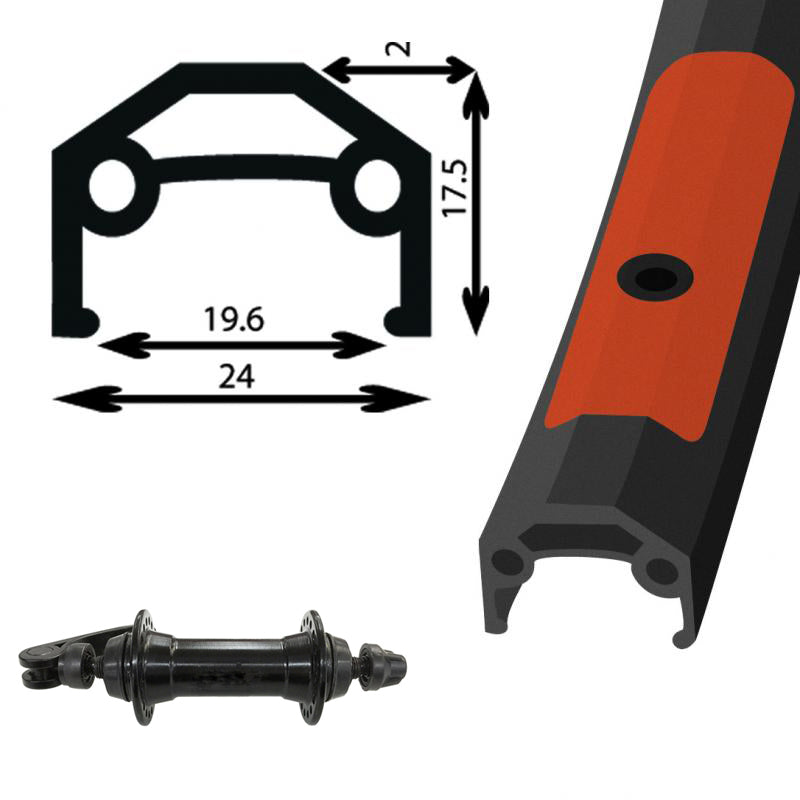 Damco 700c Double-Wall QR Wheel