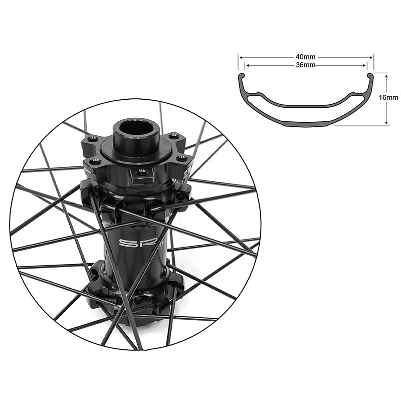Sun Ringle roue avant duroc 40 27.5 15X110