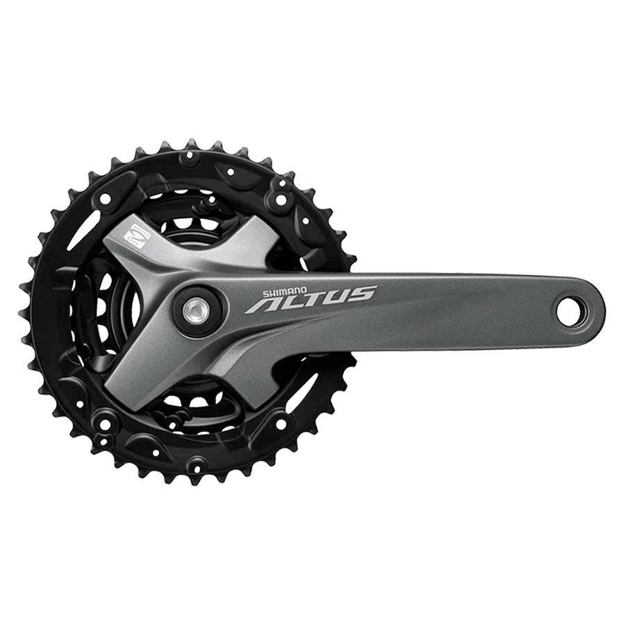Shimano, Altus FC-M2000, Pédalier, MTB, 9 vit., 22/30/40D, BCD:Rivets, Carré, 170mm, Gris