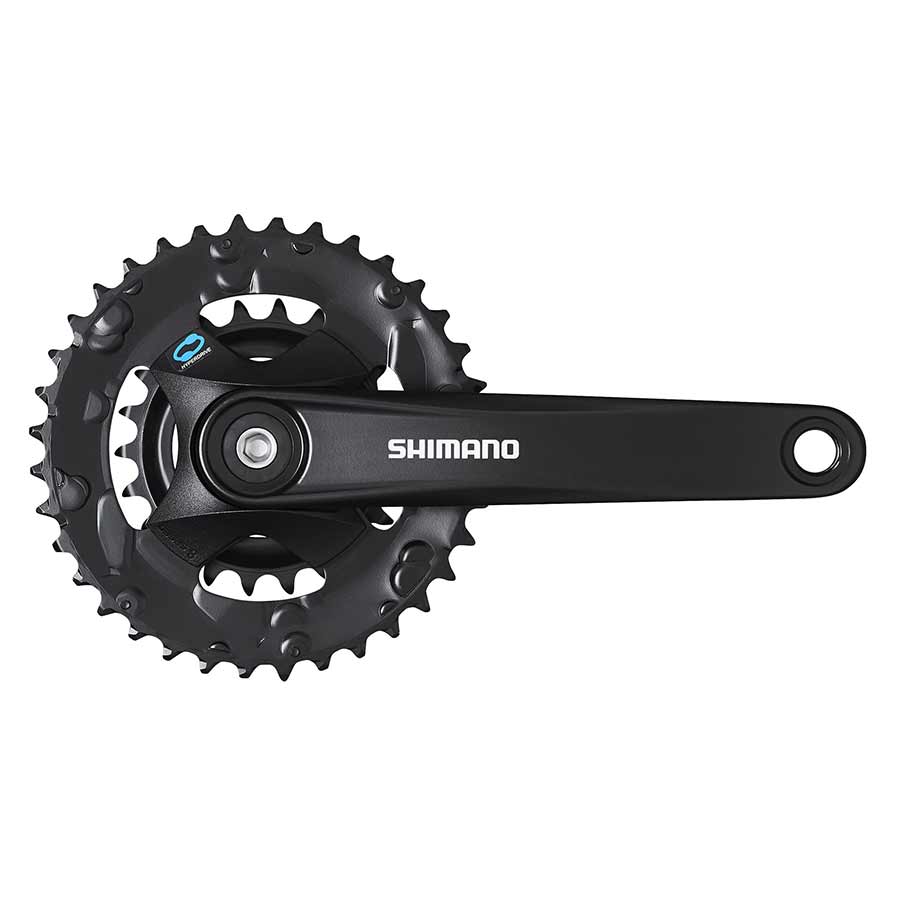 Shimano, FC-M315-2, Pédalier, Vitesses: 7/8, BCD: Rivets, 22/36, Carré, 170mm, Noir, MTB