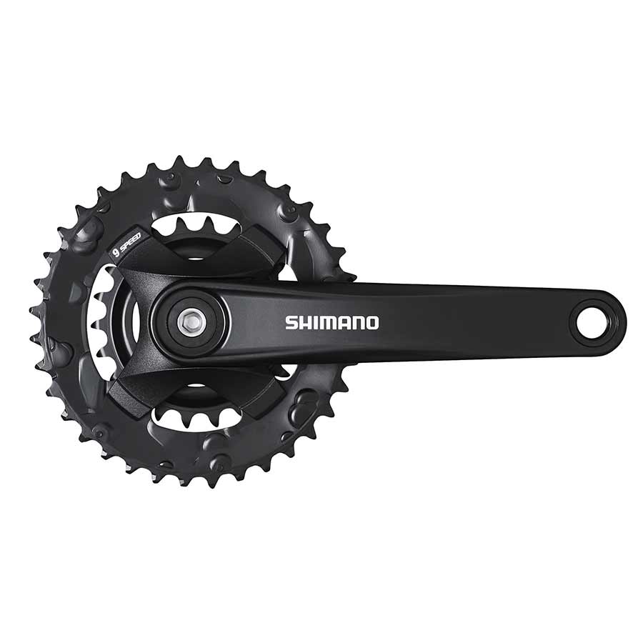 Shimano, FC-MT101-2, Pédalier, Vitesses: 9, BCD: Rivets, 22/36, Carré, 170mm, Noir, MTB