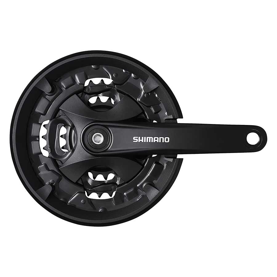 Shimano, FC-MT101, Pédalier, Vitesses: 9, BCD: Rivets, 22/32/44, Carré, 170mm, Noir, MTB