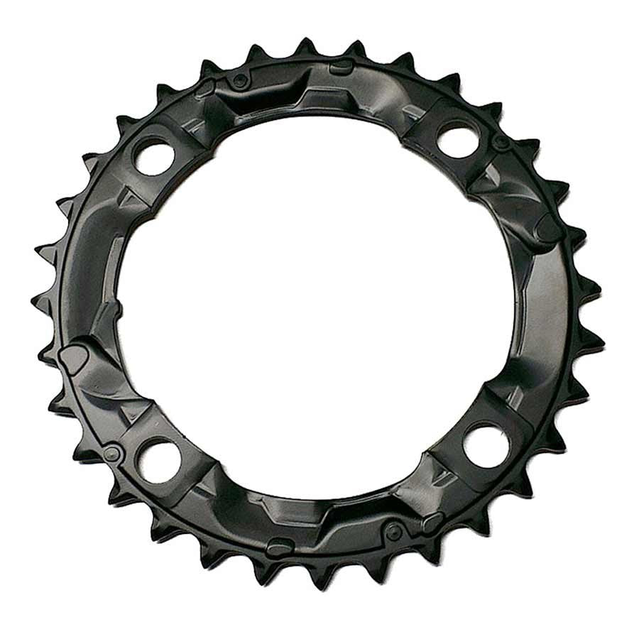 Shimano, Y1KN98040, 38D, 8vit., BCD: 104mm, 4 Boulons, Acera FC-M361, Plateau Centre, Pour 28/38/48, Acier, Noir