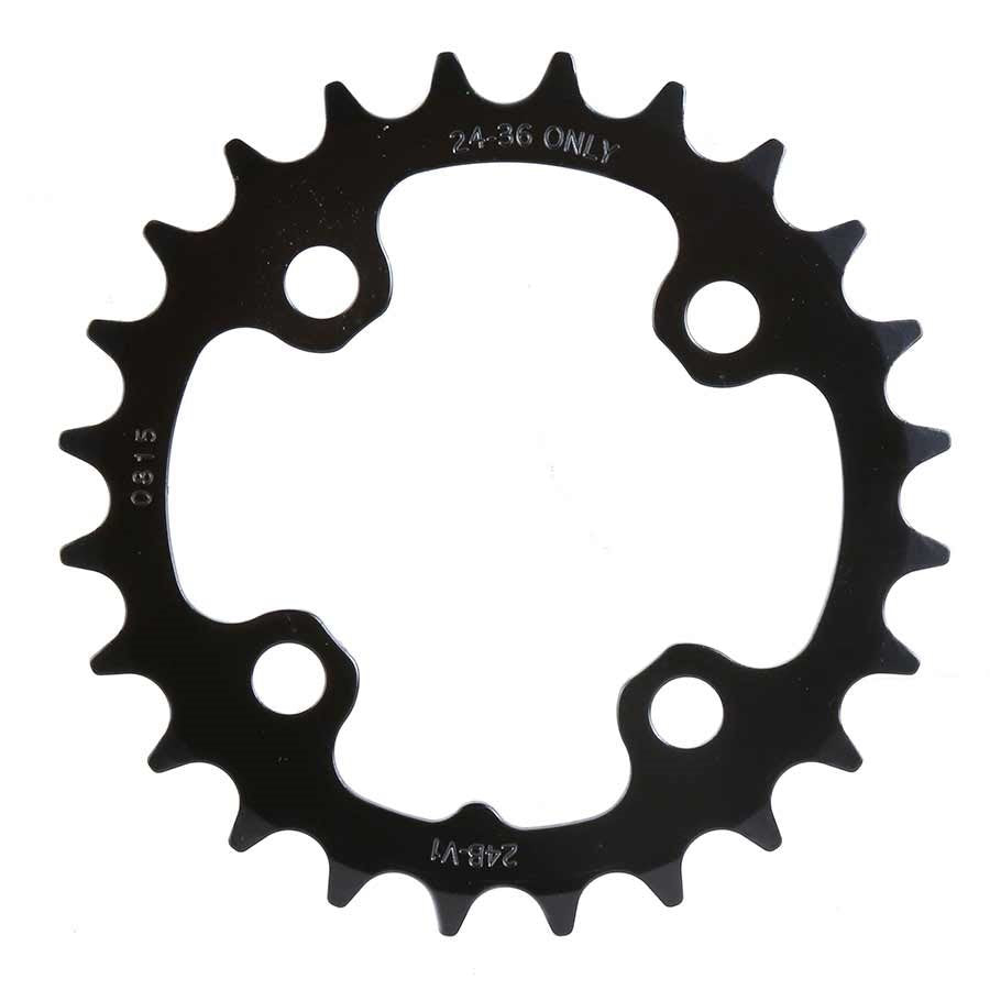 Truvativ, 24D, 9 vit., BCD 64mm, 4-Boulon, Plateau Intérieur, Pour MTB triple, Acier, Noir, 11.6215.066.000