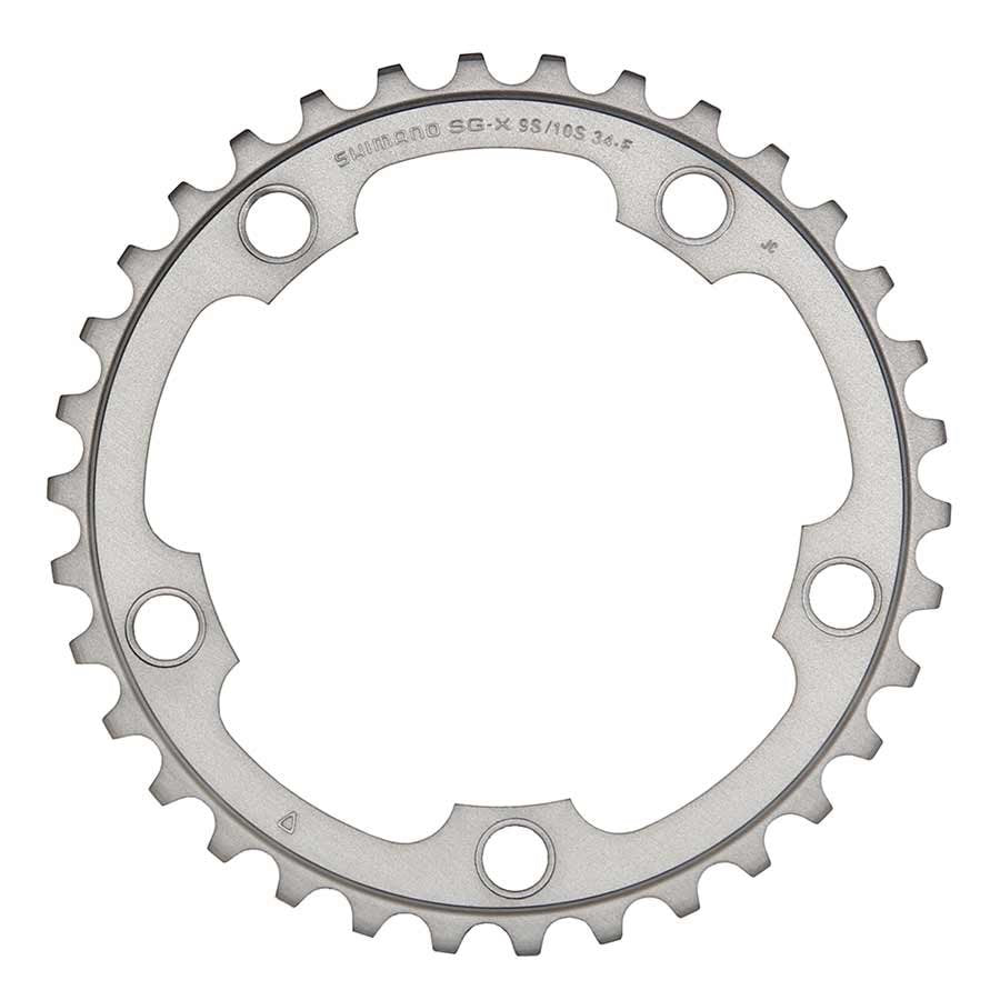 Shimano, Y1M534020, 34D, 10vit., BCD: 110mm, 5 Boulons, 105 FC-5750, Plateau Intérieur, Pour 50D, Aluminium, Argent