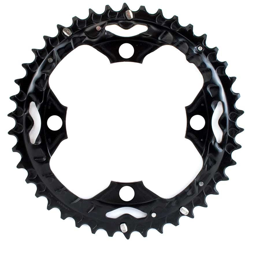 Shimano, Y1LU98030, 42D, 10vit., BCD: 104mm, 4 Boulons, SLX FC-M660-10, Plateau Extérieur, Pour 24/32/42, Aluminium, Noir