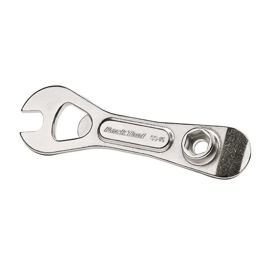 Park Tool, SS-15, Single Speed Spanner, Clé à pédales, douille 15mm, démonte pneu et décapsuleur